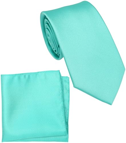 Image of Classic Tie and Pocket Square Set for Men, 3.2-Inch Standard Width