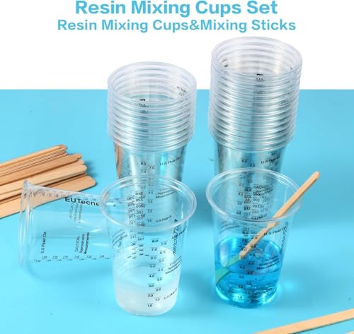Vasos para mezclar resina epóxica 240 ml 50 piezas miniatura 5
