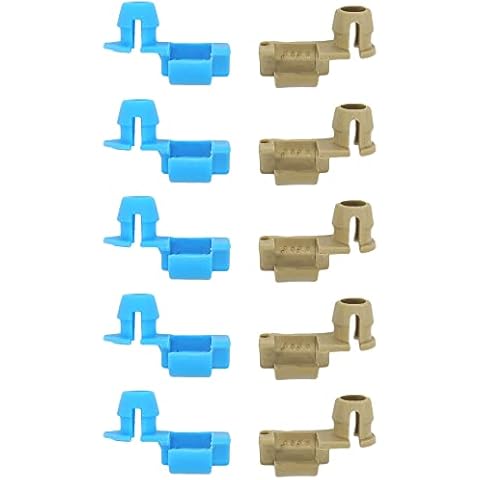 HiSport Tailgate Lock Handle Rod Clip Left & Right Rod Retainer Clips Compatible with Chevy Silverado GMC Sierra, 88981030 88981031, 5 Pair Cover