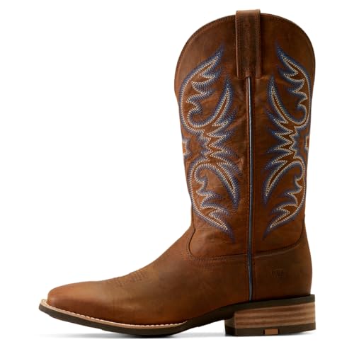 Ariat Men's Ricochet Cowboy Boot, Weathered Chestnut, 8