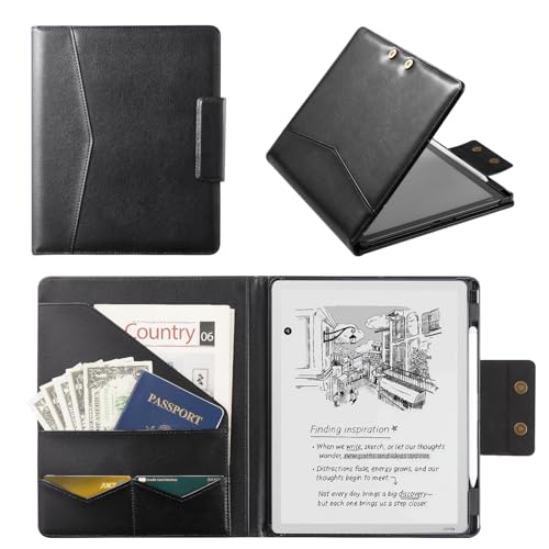 Image of CoBak Premium PU Leather Case for 11 inch Kindle Scribe 3rd Gen 2025, Kindle Scribe Colorsoft, TouchPad D10, Folio Cover with Pen Holder, Auto Sleep /Wake, Card Slots & File Folders, Not for Remarkable