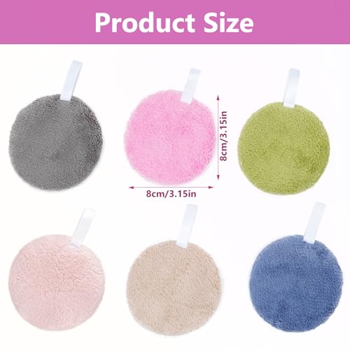 LOPHE Discos Desmaquillantes Reutilizables, Almohadillas Desmaquillantes Lavable, 6 Unidades + Bolsa De Lavandería, Natural Fiber, Doble Cara Suave, Limpieza Facial Para Todo Tipo De Piel (Redondo) - imagen 2