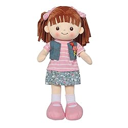 Linzy Toys, 16″ Little Sweet Hearts Interactive Soft Plush RAG Doll, Embroidered FACE & Removable Clothes, Educational Doll, Muñecas de trapo para niña, First Doll for Kids (90958) , Floral Linzy Toys, 16″ Little Sweet Hearts Interactive Soft Plush RAG Doll, Embroidered FACE & Removable Clothes, Educational Doll, Muñecas de trapo para niña, First Doll for Kids (90958) , Floral