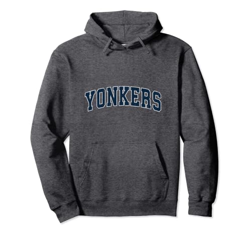 Yonkers New York NY Vintage Diseño Deportivo Diseño Marino Sudadera con Capucha