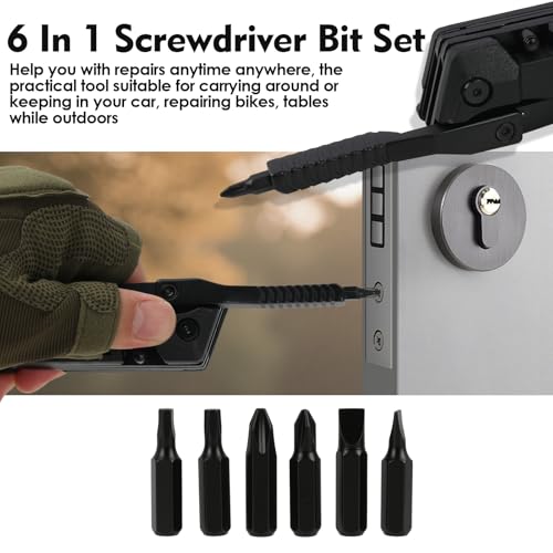 Multitool Knife, Multi Tool Pocket Knife for Men, 17-in-1 Folding Knife Camping Multitool for Hiking, Fishing, Survival, Men Gifts for Birthday Christmas - Image 6