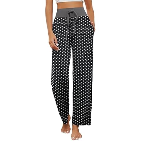 HAPYWER Women's Polka Dot Pyjama Bottoms Cover