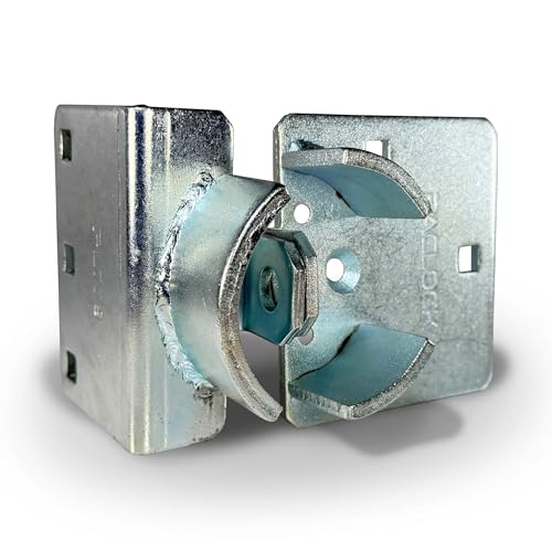 Image of PACLOCK's PL779 Right-Angle Hockey Puck Hasp, Padlock & Keys Not Included, Puck-Mountable w /Extra Security Features, No Backplates