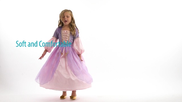 Disfraz Princesa Rapunzel Deluxe Pequeña 1-3 años miniatura 7