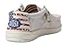 Hey Dude® Wally Patriotic Slip-On Casual Shoes for Men and Women – Canvas Upper – Textile Lining – Moc Toe Off-White Patriotic EU 45 (US Men's 12) Medium