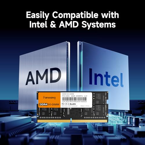 Image of fanxiang SODIMM DDR4 RAM 32GB (2 x 16GB) 3200Mhz, Intel AMD Laptop Memory CL22 1.2V Dual Channel,Ideal for Gaming and Productivity