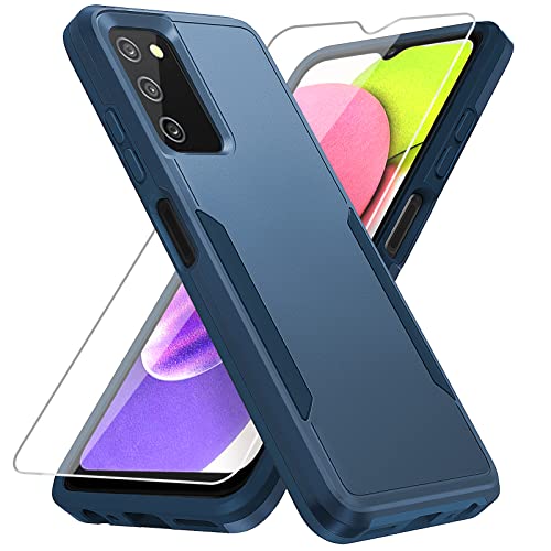Image of for Samsung Galaxy A03S Case with HD Screen Protector, Blue