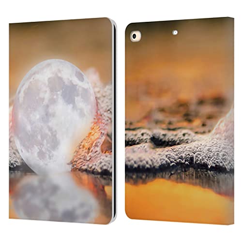 Étui portefeuille iPad 9.7 en cuir Dave Loblaw Moon Beach protège votre tablette