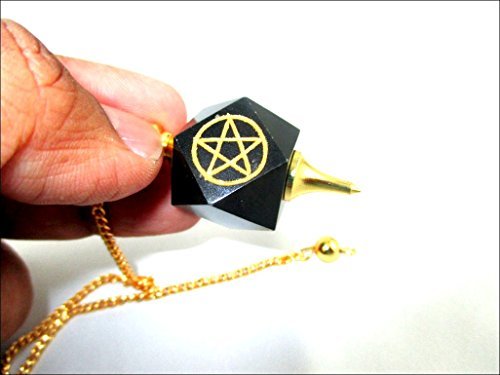 Jet International Agate noire Étoile Hexagone Pendule Pentacle Pentagram Reiki Radiesthésie Détecter Corps Chakra Déséquilibre Livret Gratuit Cristal Thérapie Cover