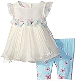 Nannette Baby Girls' Chiffon Dot Tunic and Printed Legging Set