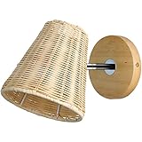 El diseño simple y exquisito de esta iluminación de pared de apliques no refleja atmósfera de pared, sino refleja singularidad espacio. el tejido brinda un brillo cálido y acogedor y proyecta patrones de luz decorativos en habitación, esta lámpara de pared tejida mano para dormitorio trae habitación una brisa tropical con un toque de elegancia.