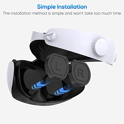 Capa de lente de silicone para PS VR2, capa protetora de peça única para proteção de lente de óculos