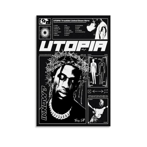 Travis Utopia Scott Poster Su Tela Per La Stanza, Estetica,