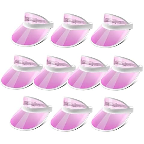Ultrafun Sombreros unisex de protección UV en rosa (10 piezas) Cover