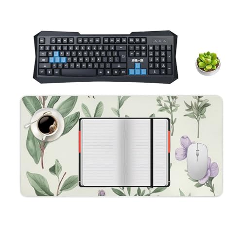 Protector para escritorio FekiLoot en goma blanco 30x60 cm miniatura 4