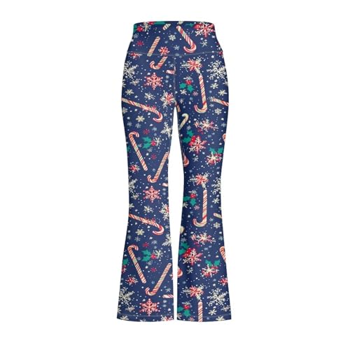 Girls Yoga Pants Stretch Bell Bottom Leggings for Little Girl High Waisted Flare Pants Size 5-14