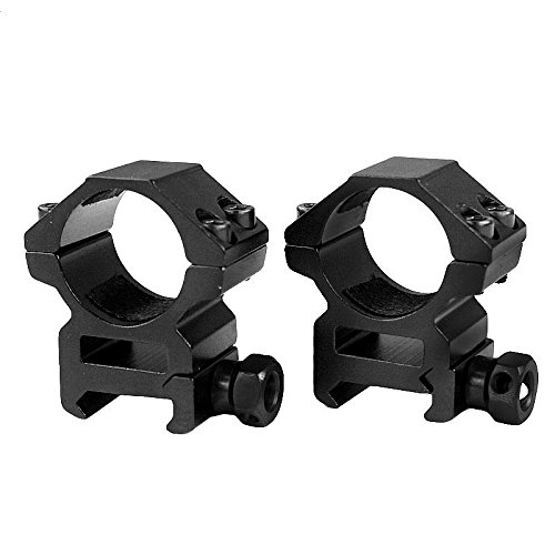 KINSUNG 2Pcs 1" Scope Mount Rings for 20mm Picatinny/weaver Rails