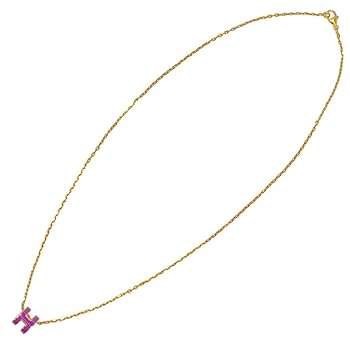 ポップH POP H ネックレス　パープル　紫　ゴールド エルメス ネックレス/ペンダント アクセサリー レディース