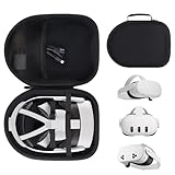 Peyyargo Hart Schutzhülle Kompatibel mit Meta Quest 3S/3/2 VR Headset und Touch Controller Zubehör