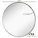 Hamilton Hills Round Beveled Mirror - 30' Circle Mirror - Classic Gold Frame - Wall Mount for Home Decor - Elegant Vanity Mirror for Bathroom, Bedroom, Living Room - Deep Metal Frame