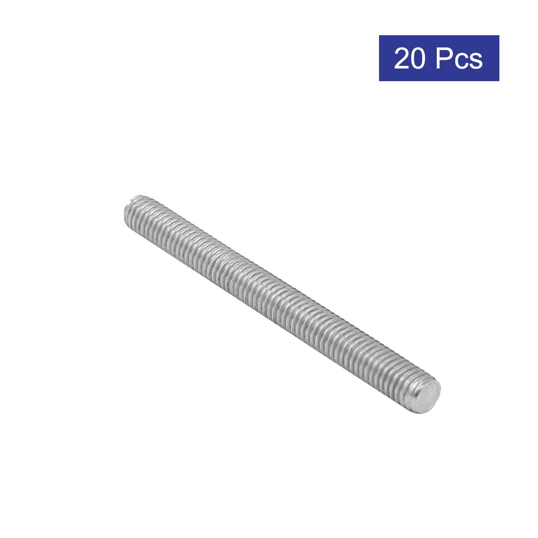 sourcing map 20 Stück Gewindestangen M5x50mm Edelstahl 304 Gewindestift Metrischem Vollgewinde Bar Gewindestäbe für Befestigung CNC-Werkzeugmaschinen 3D-Drucker Industrie Geräte