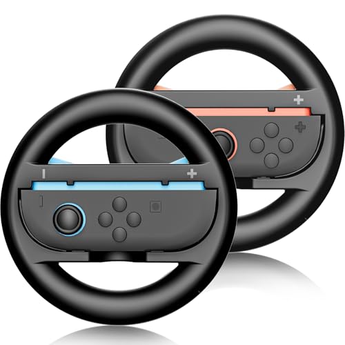 Steering Wheels for Nintendo Switch 2 (2025) Mario Kart World & 8 Deluxe Racing Games, 2 Pack Racing...