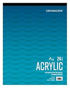 Grumbacher Acryl-Papierblock, 24 Blatt