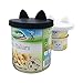 HolaStar Food Can Lids Silicone Can Cover for Human Dog Cat Pet Food Fit 3 Standard Size Cans Storage Set of 2 (Black and White)