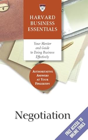 Book cover Negotiation (Harvard Business Essentials Series)