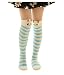 Bopstyle Christmas Soft Warm Socks Coral Velvet Knee High Stockings for Girls Gift,Light Blue,One Size