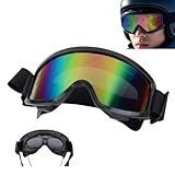 Gafas de Esqui, Gafas Ski, Máscara para La Nieve, Gafas de Esquiar, Ski Goggles, Mascara Esqui, Snowboard Nieve Espejo, Mascara Ventisca, Máscara Motocross para Hombre Mujer Adultos Juventud ﻿