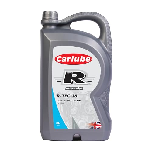 Carlube Triple R KCK005 R-TEC38 20W-50 Aceite de motor mineral, 5 L