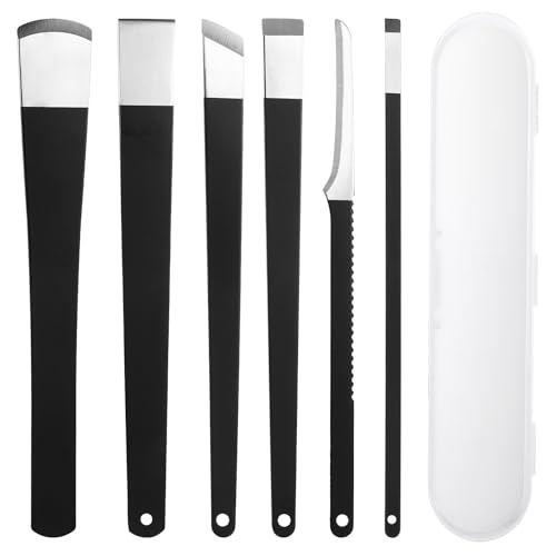 HJZHII Kit de herramientas de pedicura para uñas encarnadas, de acero inoxidable, set profesional para el tratamiento de uñas encarnadas, con caja de almacenamiento, cuidado de los pies
