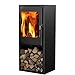 Produktbild SULENO - Kaminofen Ontario 4,8 kW Holzofen Stahl schwarz