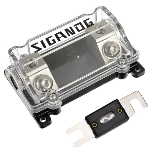 SIGANDG 0/2/4 Gauge AWG In-Line ANL Sicherungshalter mit 100 Amp Sicherung
