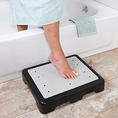 Support Plus Riser Step Stool - 3 1/2"H Safety Half Step Platform, Indoor Outdoor Step Stool Assistive Devices For Elderly, Portable Step Stool Non Slip #TOP2