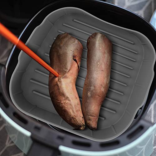Placa De Grelha De Goma Acessórios Para Forno Airfryer Bandeja De Silicone Fritadeira Cozimento De S
