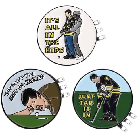Magnetic Golf Ball Markers with Clips Cover