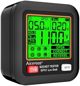 Tester Per Prese Elettriche Con Display LCD - Test RCD, Diagnosi Guasti, Tensione E Frequenza - Foto 8