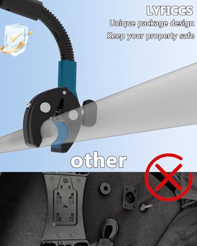 LYFICCS Suporte de tablet pescoço de ganso para motocicleta - Suporte de tablet para guidão de bicic