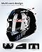 ILM Snell SA2025 Full Face Auto Racing Helmets Lightweight Fiberglass for Adult Men and Women Model 890 (L, GlossBlack)