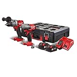 Milwaukee 4933471147 m18 fpp2e2-502p - atornillador de impacto (incluye 2 baterías de 5 ah y cargador)