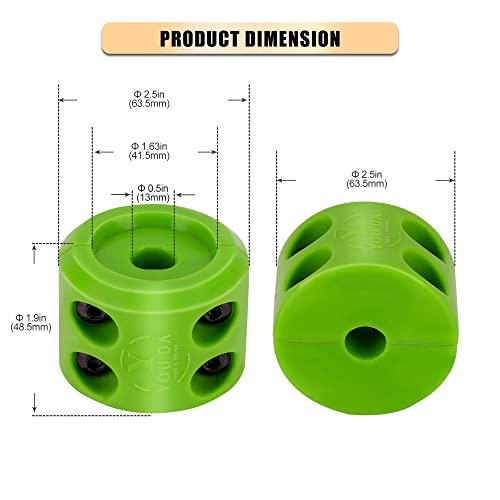 Y You Da Safe & Sound Winch Cable Hook Stopper, Silicone Rubber Stopper Protects Synthetic Winch Rope, Towing Hook, Cable Line For Atv Utv, Green #TOP4