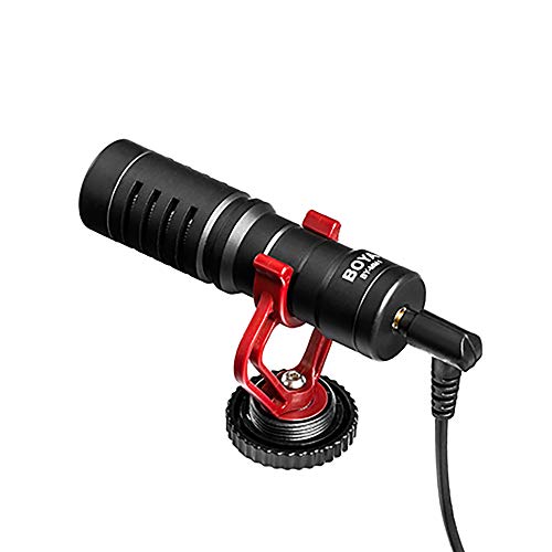 Microfone micro shotgun para celular e câmera Boya BY-MM1