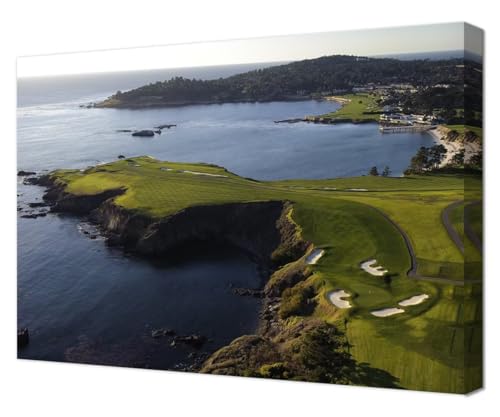 Pebble Beach Golf Course Wall Art Canvas Print 12x16