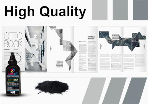 Image of CANOFF 12A Toner Powder Compatible for HP12A Toner Cartridge for LaserJet Printer 1020 1010 1012 1018 1022 1022 3015 3050 3052 3055 1015 3030 m1005 m1319f (Pack of 1pc.-Toner Powder 80gm.)